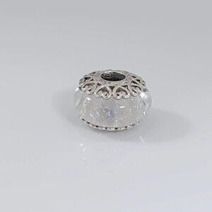 Pandora Iridescent White Glass Bead Charm S925 ALE
